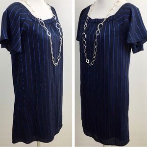 🔴 Banana Republic | Blue Stripe Dress